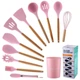 Набір кухонного приладдя 12 предметів Kitchen Set Рожевий - зображення 4