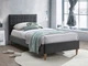 Односпальне ліжко AZURRO VELVET 90X200 колір сірий/дуб BLUVEL 14 AZURROV90SZD Signal - зображення 1