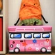 Оргнайзер для хранения игрушек складной автобус Love bus с крышкой водонепроницаемый UKC Baby Play 40х25 см Разноцветный (00607) - зображення 9