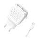 Сетевое зарядное устройство (адаптер) XO L51 2USB / 2.1А + Lightning white - изображение 2