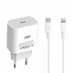 Сетевое зарядное устройство (адаптер) XO L40 PD / 3A / 18W + Lightning white - изображение 1