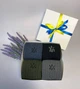 Подарунковий набір чоловічих зимових теплих оригінальних шкарпеток з патріотичним принтом ЗСУ 41-45 4 пари різнокольорових - зображення 6