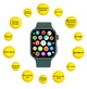 Смарт-годинник AURA X1 Pro 44mm Green - изображение 2