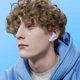 Наушники беспроводные вакуумные с микрофоном ACEFAST T6 TWS Bluetooth в кейсе Голубой - изображение 7