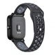 Ремешок для Amazfit BIP | Bip Lite | Bip U / Pro/ Mini | GTS | GTS 2 /3 | Gtr 42mm силиконовый 20мм перфорированный Черно Серый BeWatch (1010114) - изображение 2