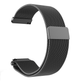 Ремінець міланська петля 20мм універсальний Milanese loop для смарт-годинника Браслет Чорний BeWatch (1010201) - зображення 1