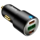 Автомобільний зарядний пристрій Hoco NZ6, PD45W, 2xType-C, 1xType-A, Чорний - зображення 5