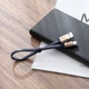 Кабель Baseus Nimble Type-C 2 A короткий плоский провід із фіксатором 0.23 м Gold (CATMBJ-0V) - зображення 5