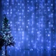 Новорічна святкова світлодіодна гірлянда водоспад дощ штора 480 Led 3х3 м (473553-Prob) Синя - зображення 2