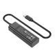 USB-hub хаб 4-в-1 підтримка накопичувача до 1Tb HOCO HB25 Easy mix |Type-C to USB 3.0*1+USB 2.0*3| Чорний - зображення 7