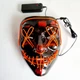 Неоновая маска Purge Mask Судная ночь, светящаяся оранжевая - изображение 3