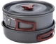 Набор посуды Naturehike 3-4 NH 2 кастрюли+крышки+сковорода carbon NH15T203-G (6927595787205) - изображение 4