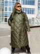 Довга стьобана куртка ST-Style 42415 52-54 Хакі - зображення 1