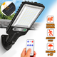 Вуличний світлодіодний ліхтар на сонячній батареї з пультом Solar Light SL-6162-60SMD настінний світильник з датчиком руху, акумуляторний - зображення 1
