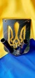 Настенный двойной держатель для флага в форме Герба, металлический держатель под флагшток в форме Тризуба, 29х20 см - изображение 2