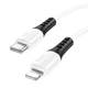 Кабель зарядки HOCO X82 (3A-20W-1M) для пристроїв Apple Type-C (USB-C) to Lightning для iOS пристроїв iPhone Білий - изображение 1