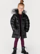 Детское зимнее пальто для девочки Coccodrillo Outerwear Girl Kids ZC2151104OGK-021 116 см Черное (5904705935023) - изображение 6