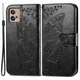 Чохол-книжка з малюнком UniCase Butterfly Pattern для Motorola Moto G32 - Black - зображення 1
