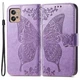 Чохол UniCase Butterfly Pattern для Motorola Moto G32 - Light Purple - зображення 1