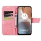 Чехол-книжка с рисунком UniCase Butterfly Pattern для Motorola Moto G32 - Pink - изображение 2