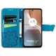 Чехол-книжка с рисунком UniCase Butterfly Pattern для Motorola Moto G32 - Blue - изображение 2