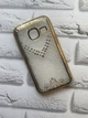 Силіконовий чохол із золотим обідком для SAMSUNG Galaxy J1mini J105 Трикутник - зображення 1
