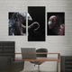 Настінний декор картина на полотні для інтер'єру у спальню Venom and Spider-man 96x60 см (761-32) - зображення 1