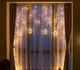 Гірлянда Зірки віж мережі 220В Штора 12 штук 3х0,8 м Новорічна світлодіодна з пультом ДУ, Жовта - изображение 8