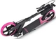 Самокат с ручным тормозом Razzo City 200 мм HUL1-200 Black/Pink + Подарок Велоперчатки детские PowerPlay 001D (HUL1-200 BLACK PINK) - изображение 5