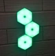 Модульный LED светильник сенсорный настенный шестигранный с пультом 3 шт UKC белый - изображение 6
