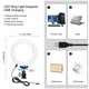 Комплект блогера Puluz PKT3028 4в1 (кільцеве світло, кріплення, тримач для телефону, мікрофон) - изображение 3