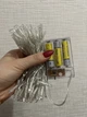 Яркая светодиодная гирлянда НА БАТАРЕЙКАХ 80LED DL 8м белый SZ-1108-03 - изображение 2