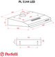 Вытяжка PERFELLI PL 5144 W LED - изображение 12