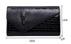 Женский вечерний клатч Smooza лаковый черный (1324-black-2) - изображение 4
