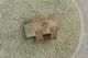 Серьги Xuping Jewelry две дорожки из камней по бокам бортики 1.5 см золотистые - изображение 1