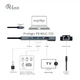 Док-станция ProLogix (PR-WUC-103B) 5 in 1 USB3.1 Type C to HDMI+2*USB3.0+USB C PD+Lan - изображение 3