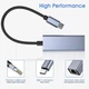 Адаптер USB Type-C (Thunderbolt 3) to Gigabit LAN Ethernet Adapter (RJ45) with LED indicators, Realtek RTL8153, Space Grey - зображення 2