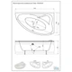 Ванна Bliss Fabia права 150х90 панель каркас (Fabia R 150x90x43) - зображення 4