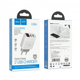 Зарядное устройство для HOCO С86А 2.4 A 2 Usb (LED) Белый - изображение 6