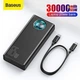 Портативная батарея Baseus Power Bank 30000mah 65W 6A с быстрой зарядкой 3 x USB-A 2.0, USB-A (QC) и USB Type-C (PD) Black - изображение 2