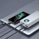 Портативная батарея Baseus Power Bank 30000mah 65W 6A с быстрой зарядкой 3 x USB-A 2.0, USB-A (QC) и USB Type-C (PD) Белый - изображение 5