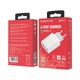 Мережевий зарядний пристрій BOROFONE BA40A Speedway, with 3USB output, QC3.0/QC2.0 18W White (6931474723369) - изображение 2