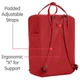 Городской рюкзак Fjallraven Re-Kanken Red 16л (23548.320) - изображение 3