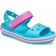 Детские сандалии (босоножки) Crocs Crocband Sandal Kids 27 темно-бирюзовый/розовый 12856 - изображение 10