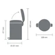 Бак для мусора Pedal Bin 12 л Brabantia 304446 - изображение 9