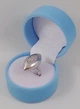 Футляр оксамитовий для прикрас "Сніжинка" блакитний 072 - зображення 2