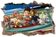 Наклейка на стену детская Oracal Paw Patrol Щенячий патруль 115 х 75 см (PS58C) - изображение 1