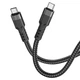 Кабель зарядки HOCO U110 (3A-60W-1.2M) для телефона PD Type-C Android Чорний - изображение 1