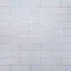 Самоклеющаяся 3D панель кирпич белый полоска серебро 700х770х3мм (100-3) SW-00000752 - изображение 1