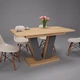 Стол обеденный Torino (Intarsio) Блэквуд ячменный + Графит 434205_1 - изображение 7